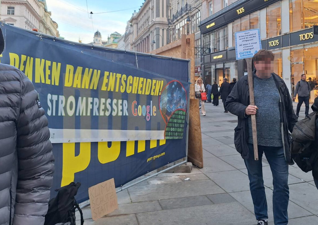 Auch "Guter Grund" unterstützte die Kundgebung